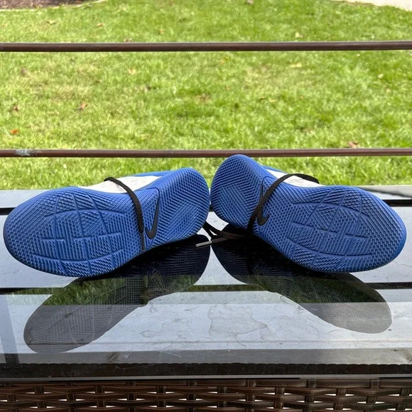 Nike Blue and White Indoor Soccer Shoes - Picture 7 of 8